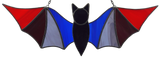 Bat Suncatcher - Bisexual Pride