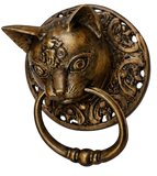 Cat Drawer Pull Solid Brass