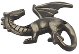Brass-Finished Cast Iron Dragon Wall Hook