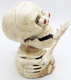 The Miser Cast Iron Skull Bank