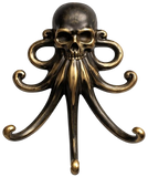 Octopus Wall Hook Solid Brass