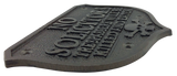 No Soliciting Cast Iron Plaque