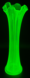 Tall Uranium Glass Vase