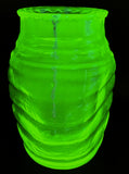Triangular Uranium Glass Storage Container