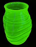 Triangular Uranium Glass Storage Container